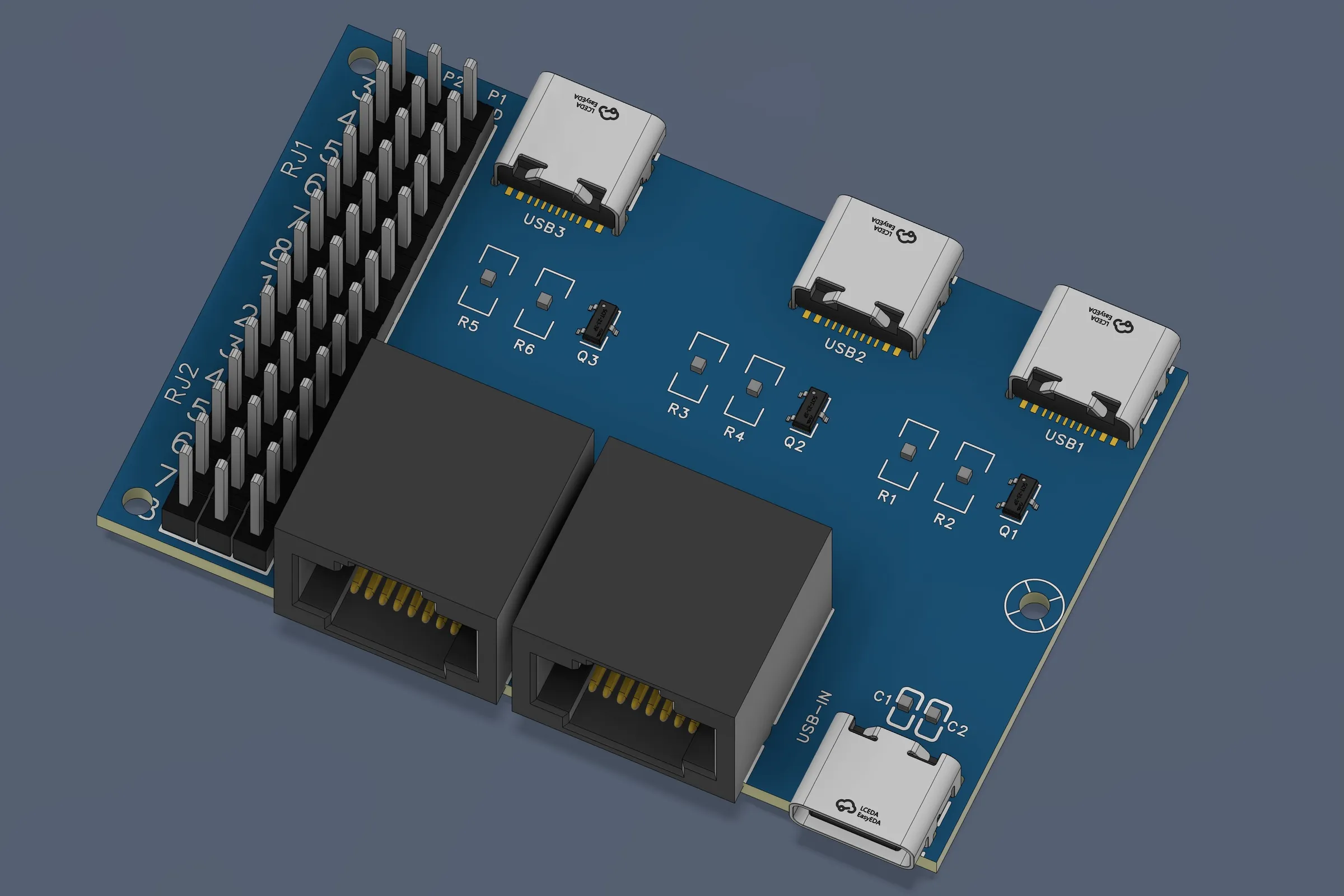 Desk Control Panel Custom PCB